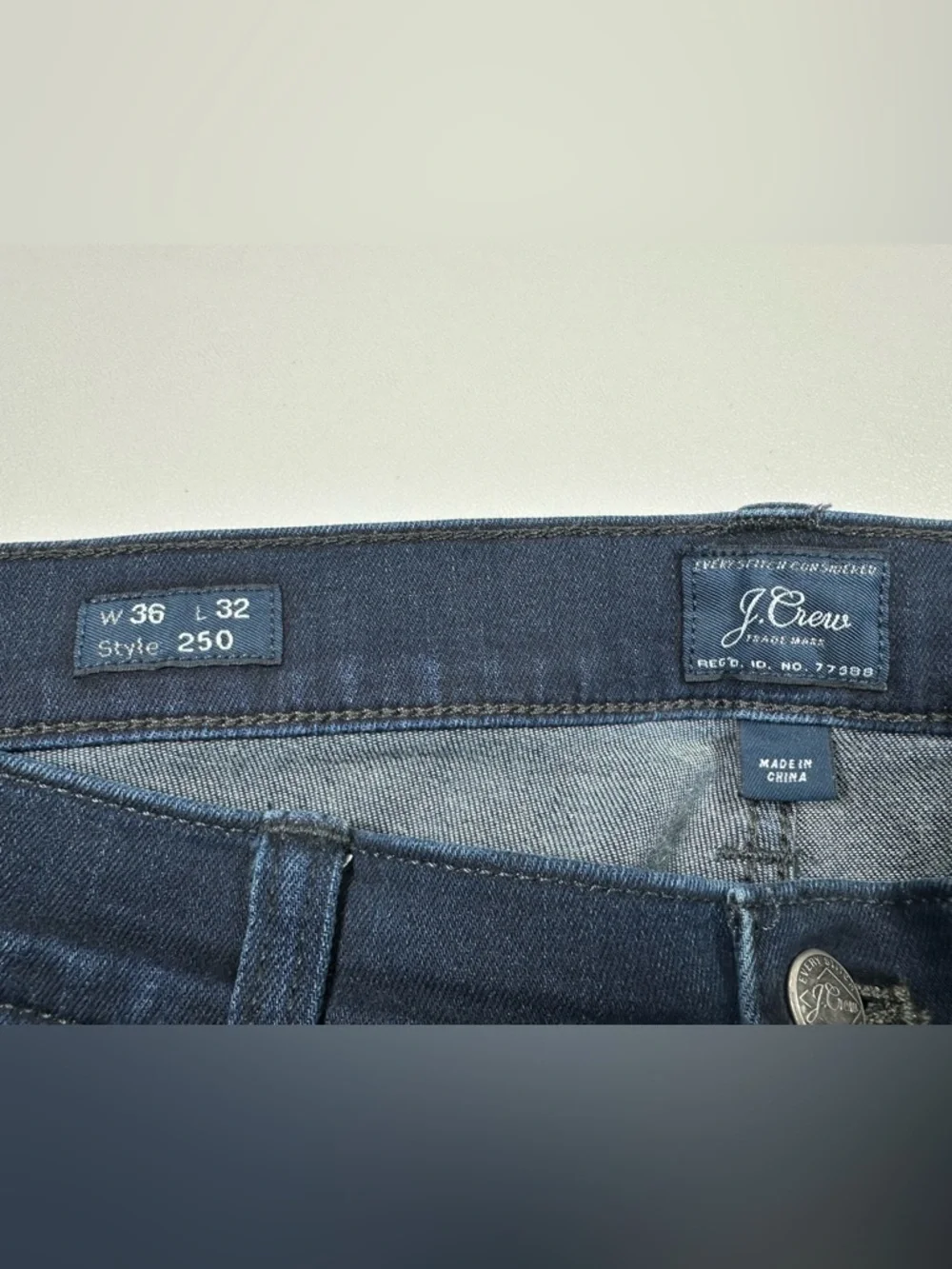 J. Crew 250 Stretch Slim Fit Denim Jeans - Picture 5 of 9